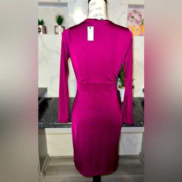 NWT - The Limited - Double lined poly/spandex, petite knee-length slip on dress - Picture 4 of 5